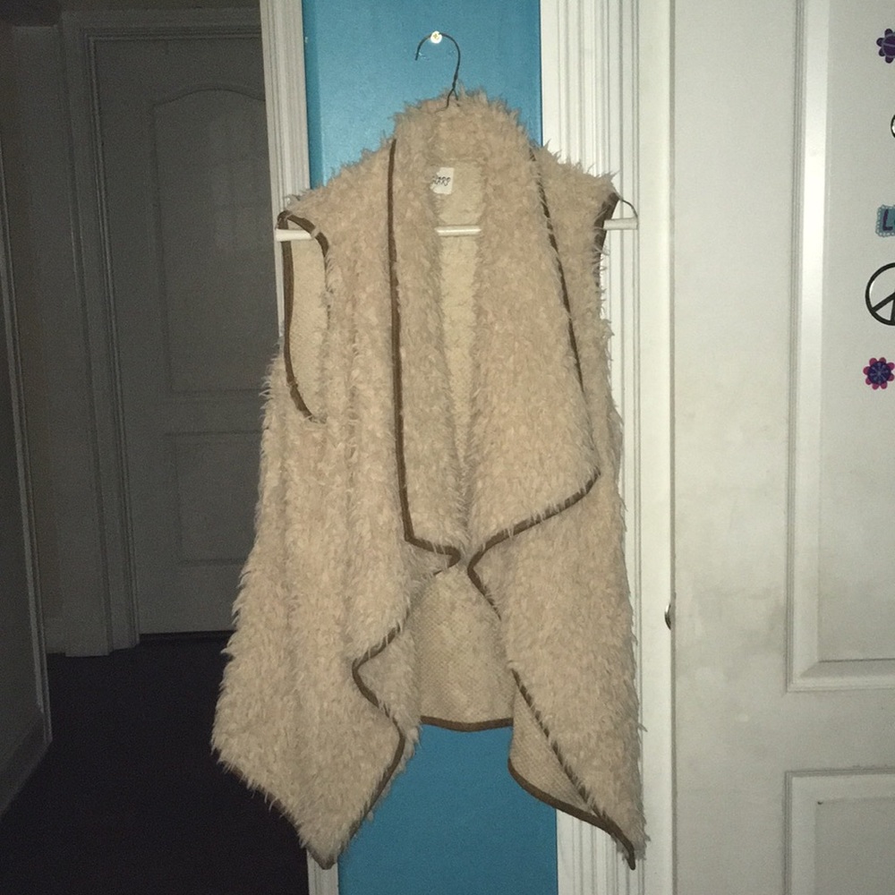 Furry cardigan